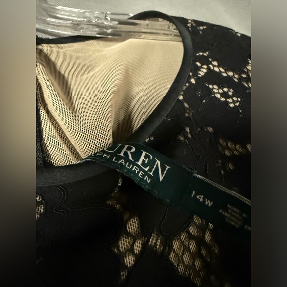 Women’s Ralph Lauren Dress, Black Lace, Size 14W - Picture 2 of 3